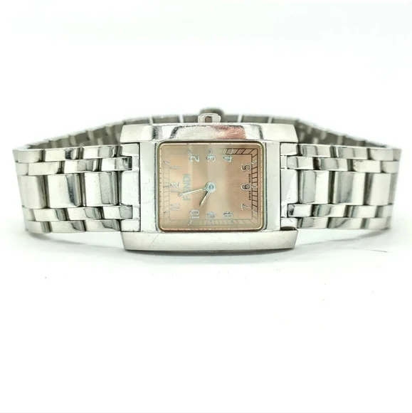FENDI WATCH WOMEN'S PINK x SILVER